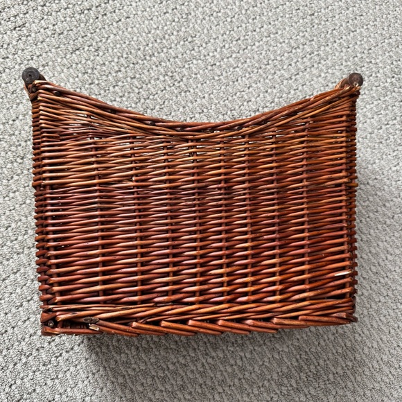 Rustic Brown Wicker Storage Basket - Picture 5 of 9